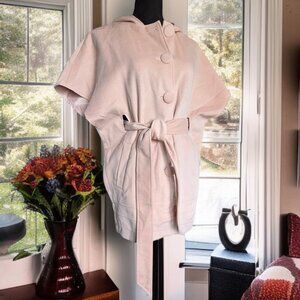 Elegant Cream Cape Coat